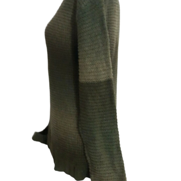 Women's Army Green Tie dye Look Kint sz Large Relativity sweater - Picture 7 of 9
